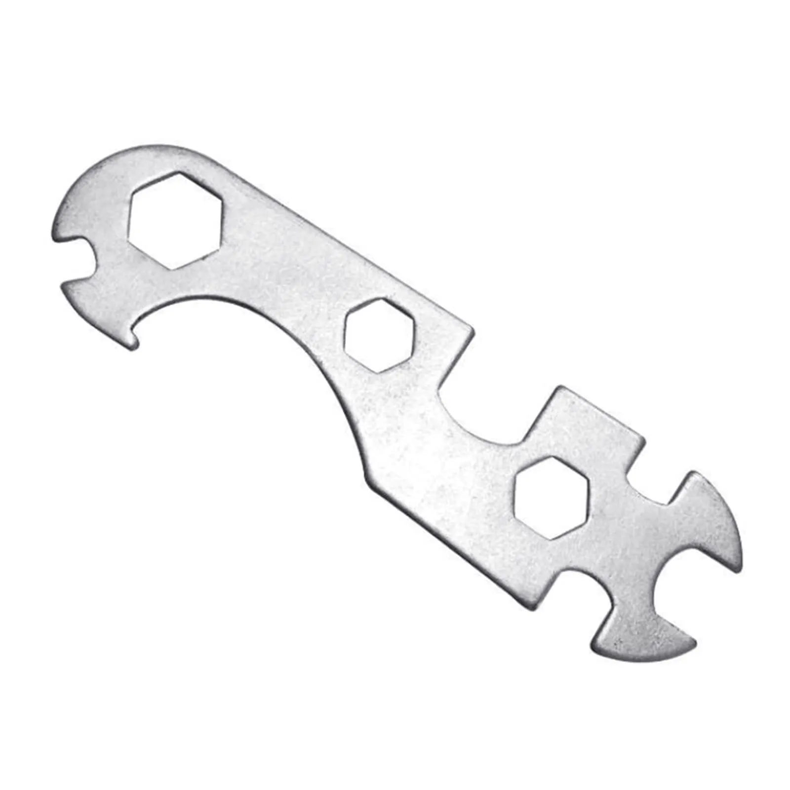 Portable Multi-hole Bicycle Wrench - Lightweight Steel Multitool for Mountain Bike Repair