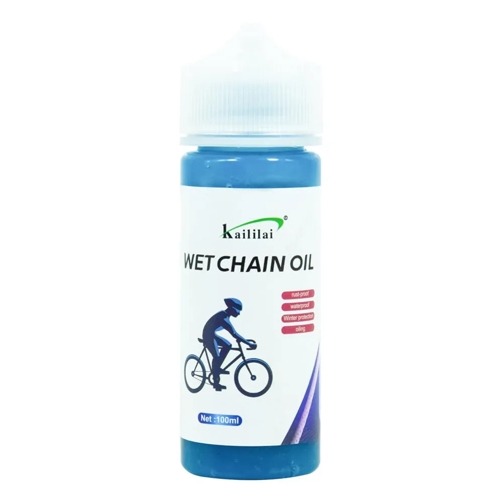 Premium Biodegradable Bike Chain Lubricant - Blue, 100ml - Ultra Durable & Friction Reduced