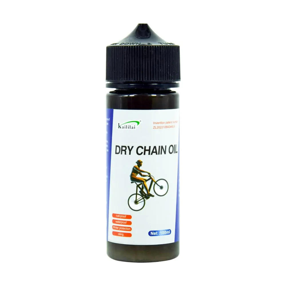 Premium Biodegradable Bike Chain Lubricant 100ml - Super Durable, Friction Reduced, White Bottle