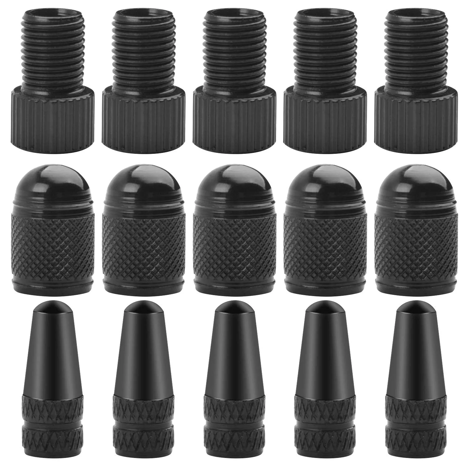Presta Valve Adapter Set - 30 Pieces for Bike Tire Valve Conversion - Ideal for Road & Mountain Bikes