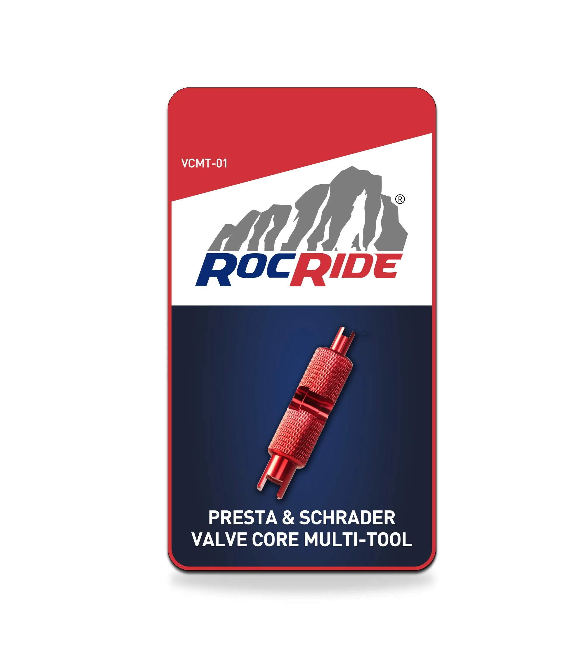 Presta Valve Core Removal Tool by RocRide - Lightweight, Portable, 3-in-1 for Bike Tires