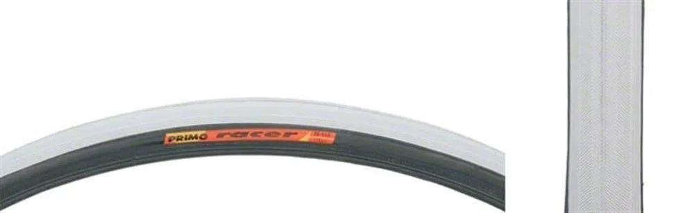 Primo Gray 26' x 1' Racer Wheelchair Tire - Standard Rubber Compound, Wire Bead, Fits Hook Edge