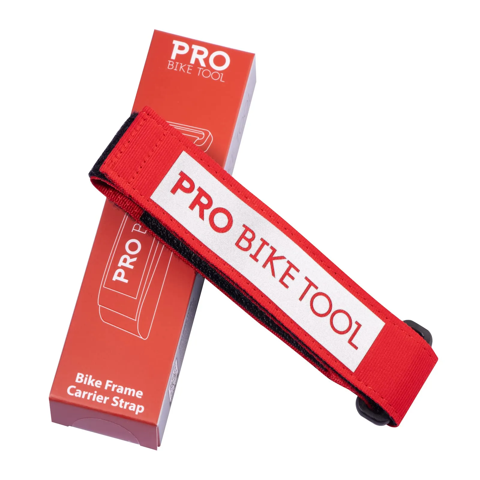 PRO BIKE TOOL Frame Strap - Red - Machine Washable - Storage for Inner Tube, Tools & Accessories