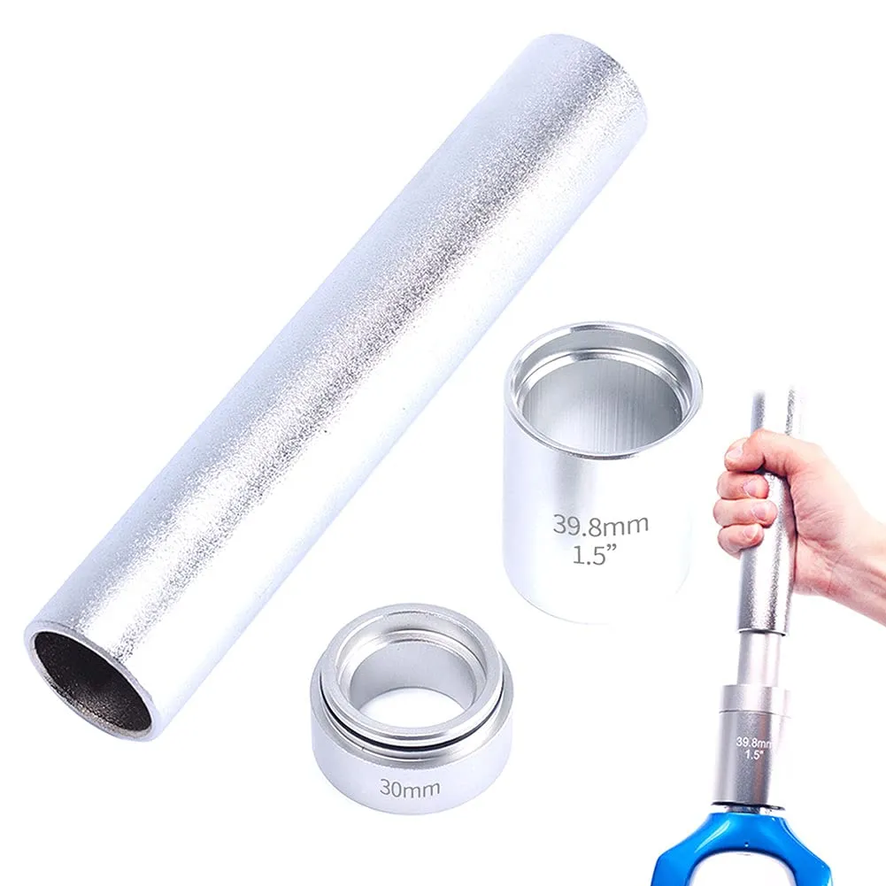 Professional Bike BB Tool Kit - Aluminum Alloy Bicycle Front Fork Setter with Sleeve & Plugs