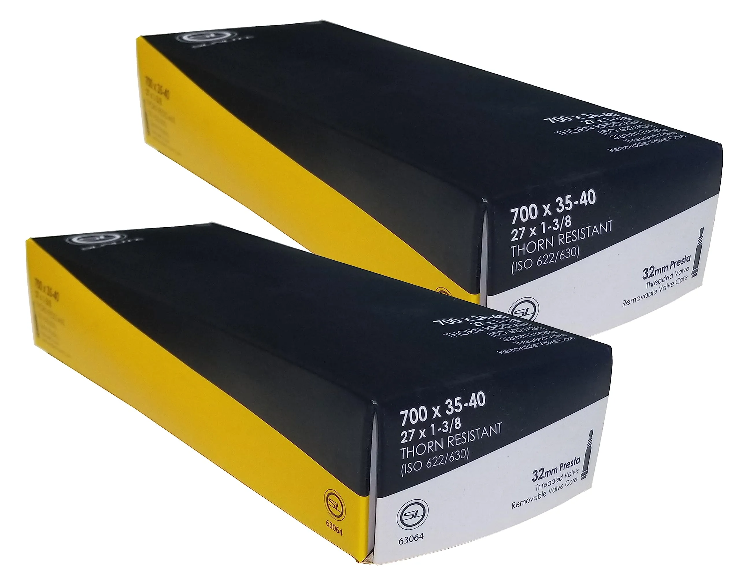Puncture Resistant Bicycle Tube 700c x 35-40, 32mm Presta Valve, Thorn Resistant for Cyclocross