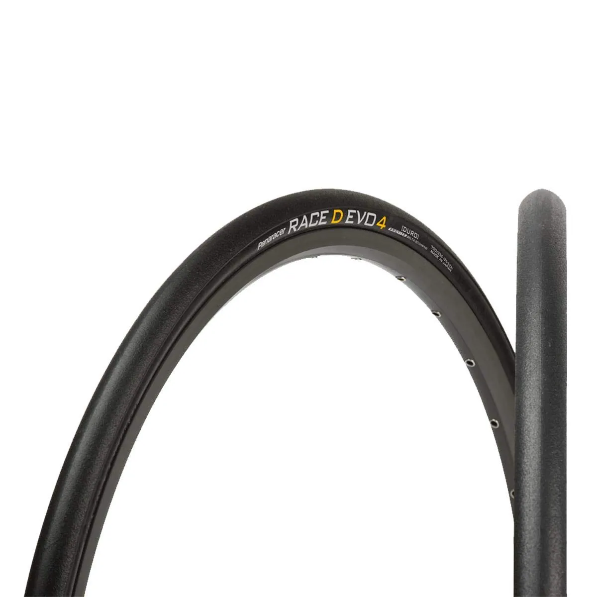 Race D EVO4 Folding Tire 700 x 25C & 700 x 28C - Black Tread, Durable, Puncture Resistant, High Performance