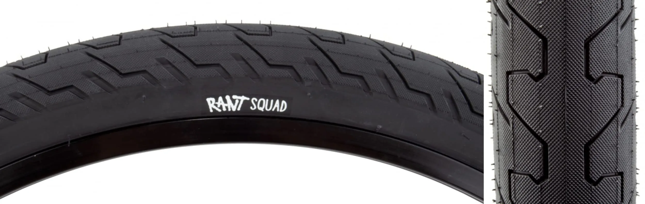 Rant Tires Squad 20 x 2.2 Wire Black/Black - Premium Performance for BMX Enthusiasts