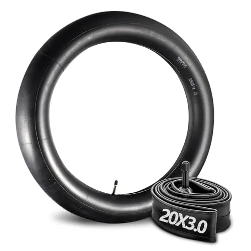 Relwears Heavy Duty 20x3 Inner Tube for Fat Bikes with 32mm Schrader Valve - Durable Replacement