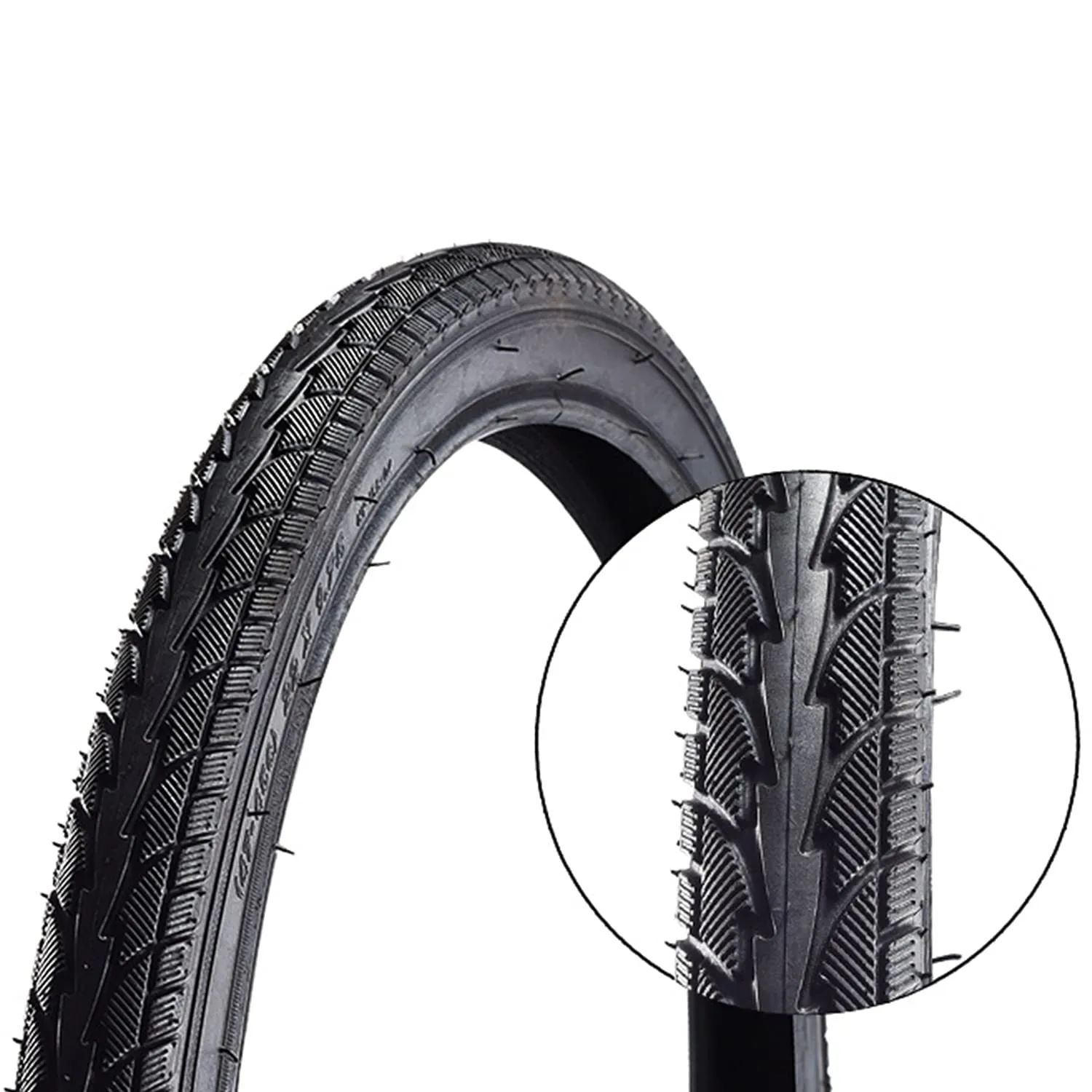 Replacement Bike Tire 24/26x1.75/1.95 inch, Durable Foldable Mountain Bike Tire, Black