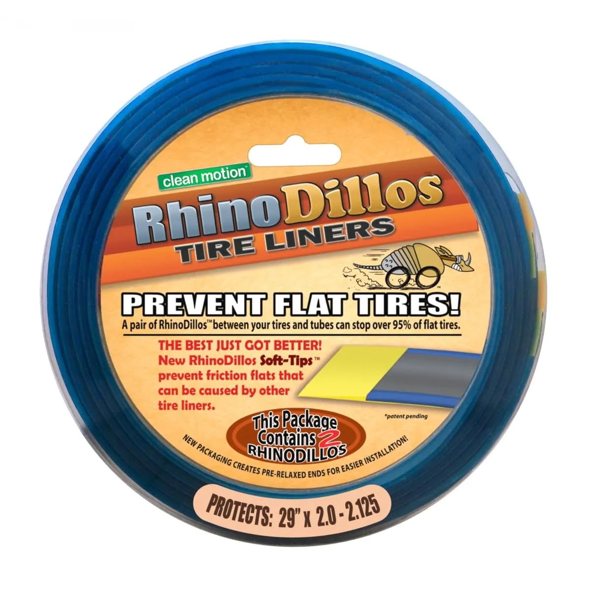 Rhinodillos Bicycle Tire Liners - 26x2' - Lightweight & Thorn Resistant - Fit All Bike Types
