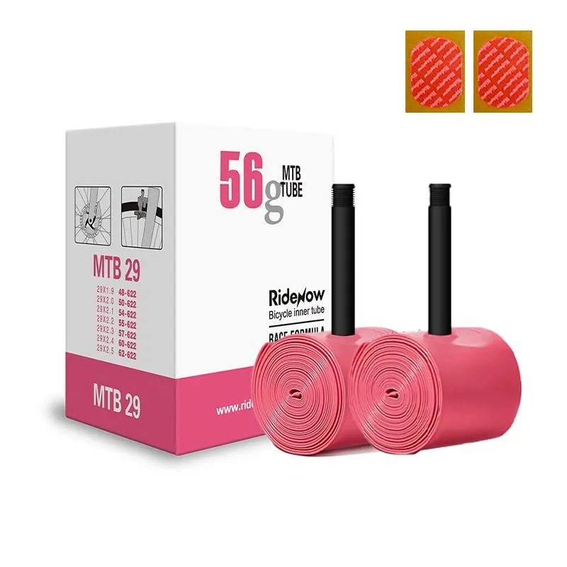 RideNow 2 PCS Ultralight TPU Bike Inner Tube 29'' - Compatible with 29x1.9-2.5, Schrader Valve 42mm