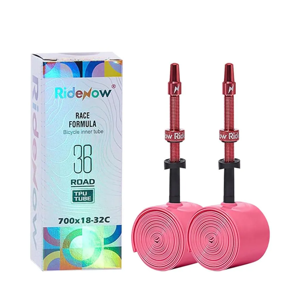 RideNow 2PCS 700C x 18-32C MTB 29' TPU Inner Tubes with 45mm/65mm/85mm Presta Valves