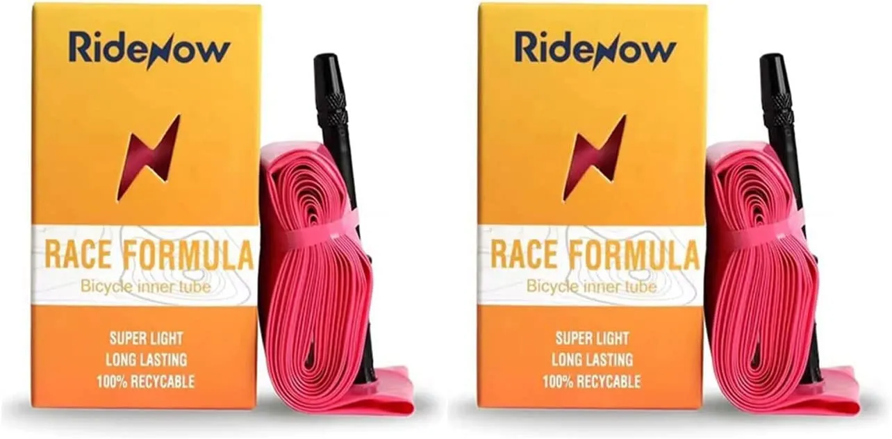 RideNow Ultralight Bike Inner Tube 700x18-32c, 45/65/85mm Presta Valve, 2 Pack by Roowest