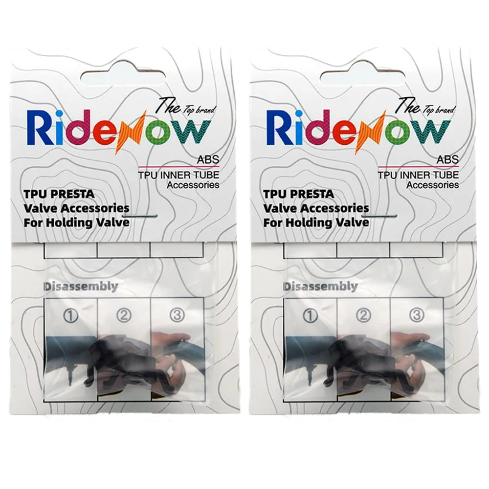 RidenowTech Presta Valve Holder Retainer for TPU Inner Tube - 2 Pack - Lightweight & Durable