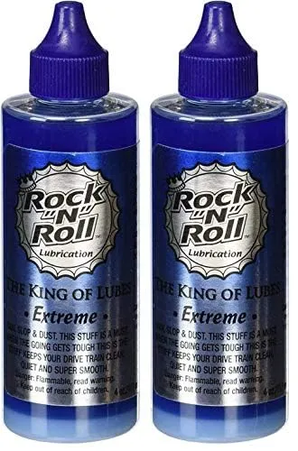 Rock N Roll Extreme Lube 4-Ounce Two Pack for MTB and Wet Conditions, Clean Chain Lube
