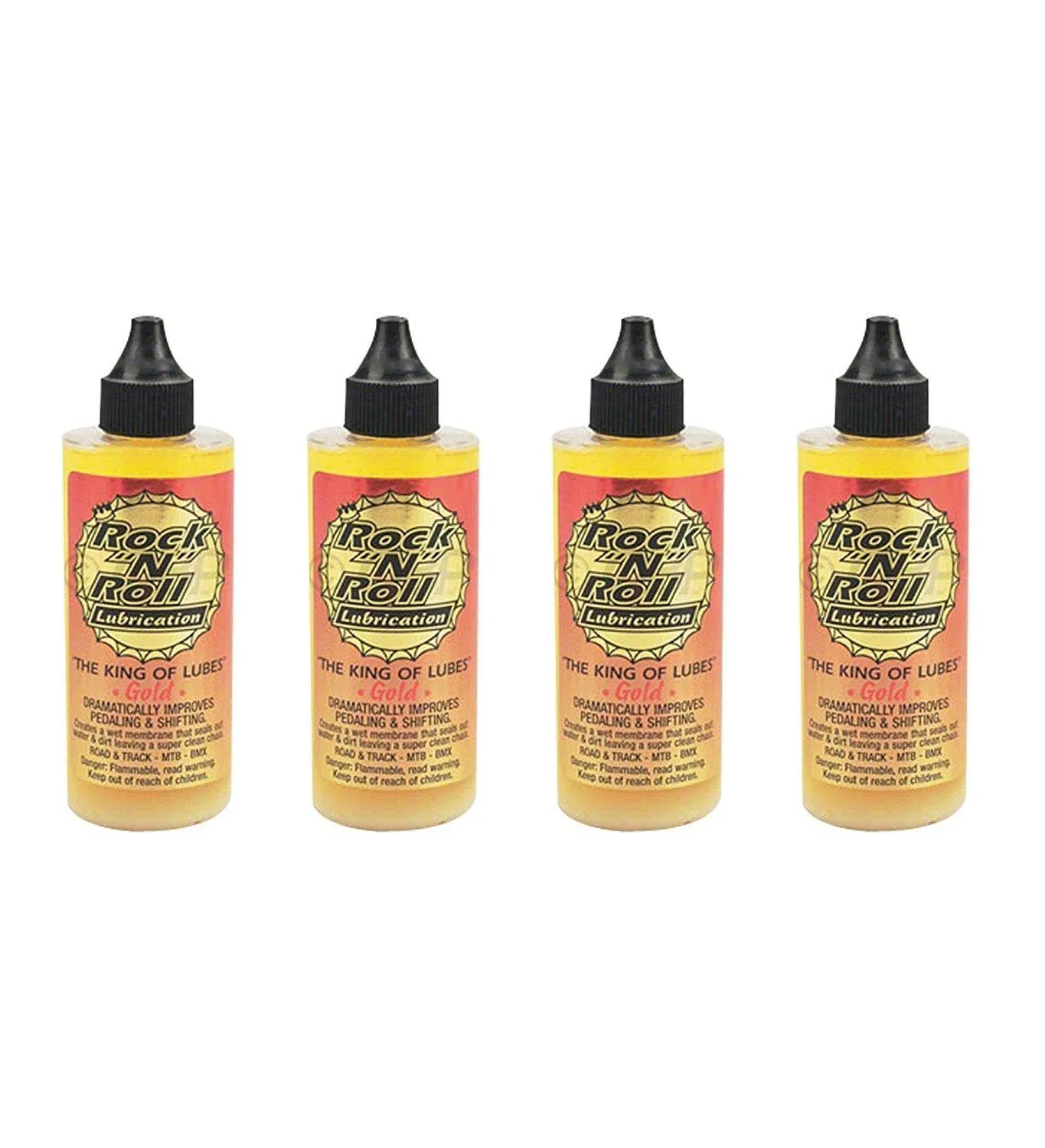 Rock N Roll Gold Chain Lubricant 4-Ounce 2-Pack for Smooth Performance and Longevity