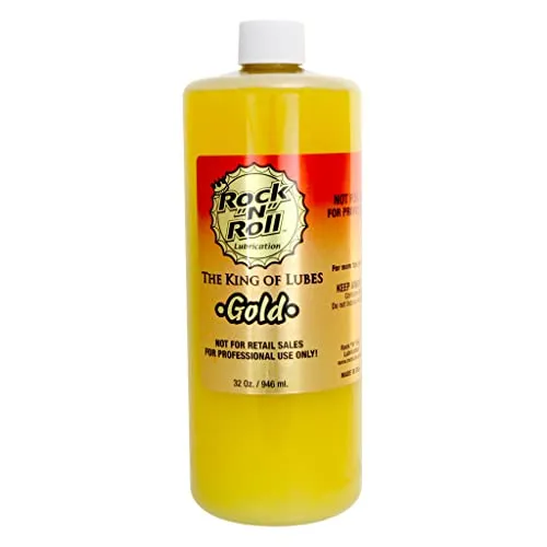 Rock N Roll Lube Gold 32 Ounces - Advanced Chain Lubricant for Mountain & Road Bikes