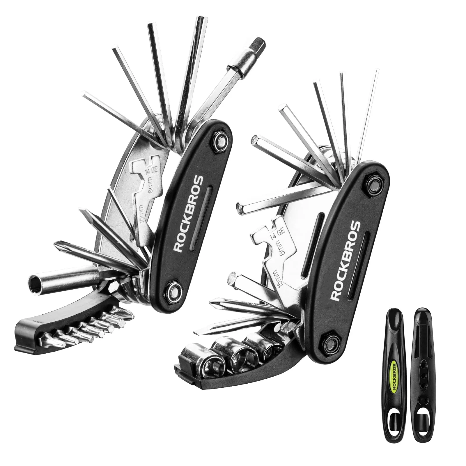 ROCKBROS 16-in-1 Bike Repair Tool Kit - Portable & Foldable Multi-Function Cycling Tools