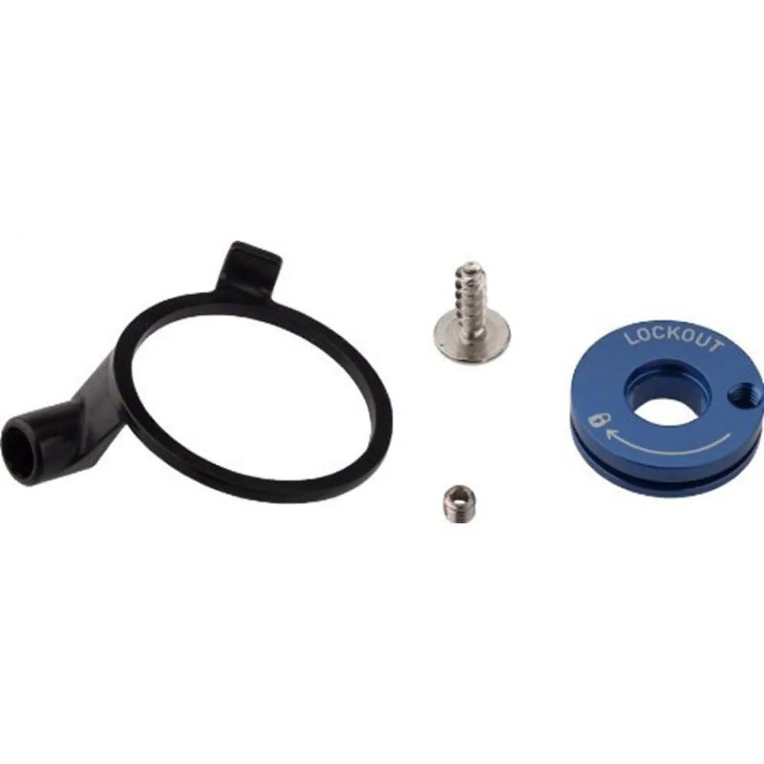 RockShox Remote Spool and Cable Clamp Kit for XC32 / Recon Silver - 17mm Pull Damper, PopLoc
