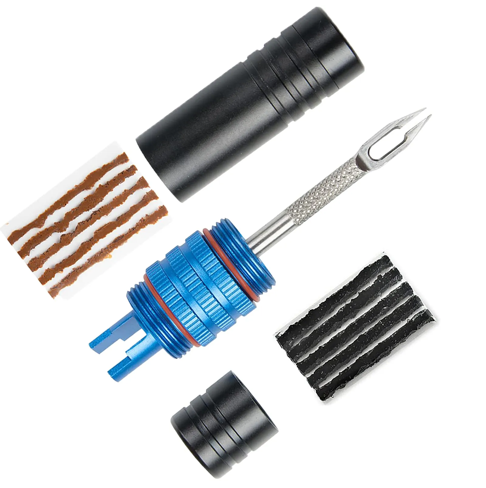 RRK Tubeless Bike Tire Tool Kit - Lightweight Repair Kit with Sealant Injector & Valve Removal