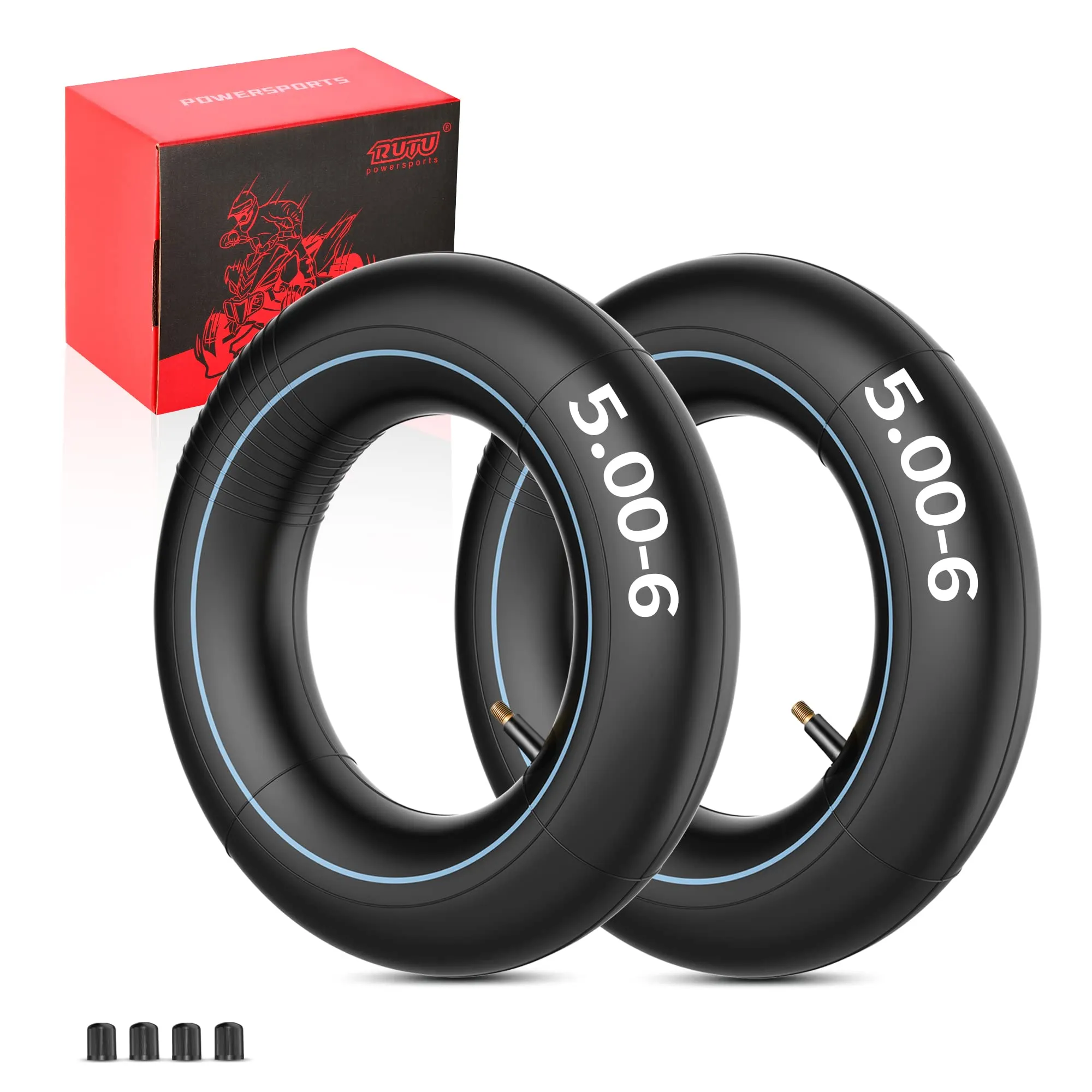 RUTU 13x5.00-6 Inner Tubes for Go-Karts, ATVs, Lawn Mowers - Universal Fit, Heavy-Duty Performance