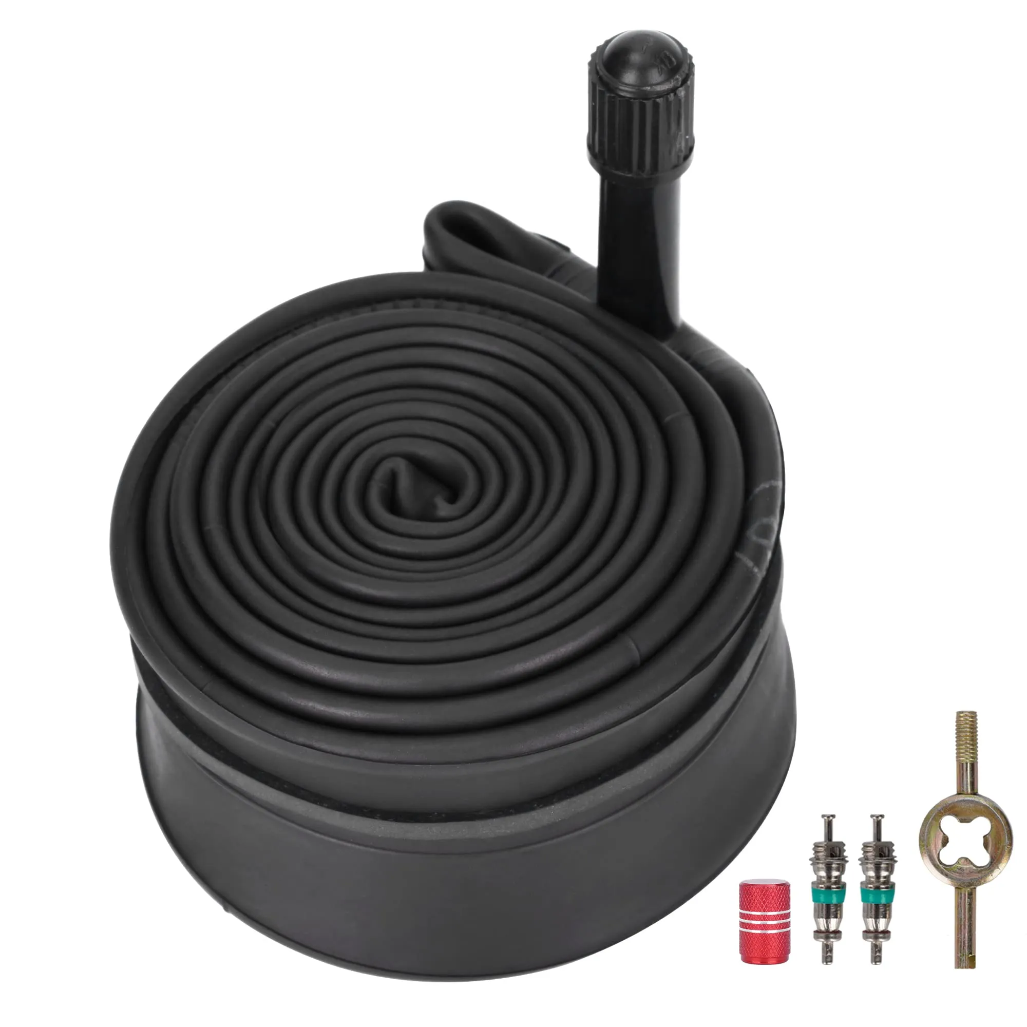 RUTU 16x1-3/8 Bike Inner Tube with Standard Schrader Valve - Premium Heavy Duty Butyl Rubber