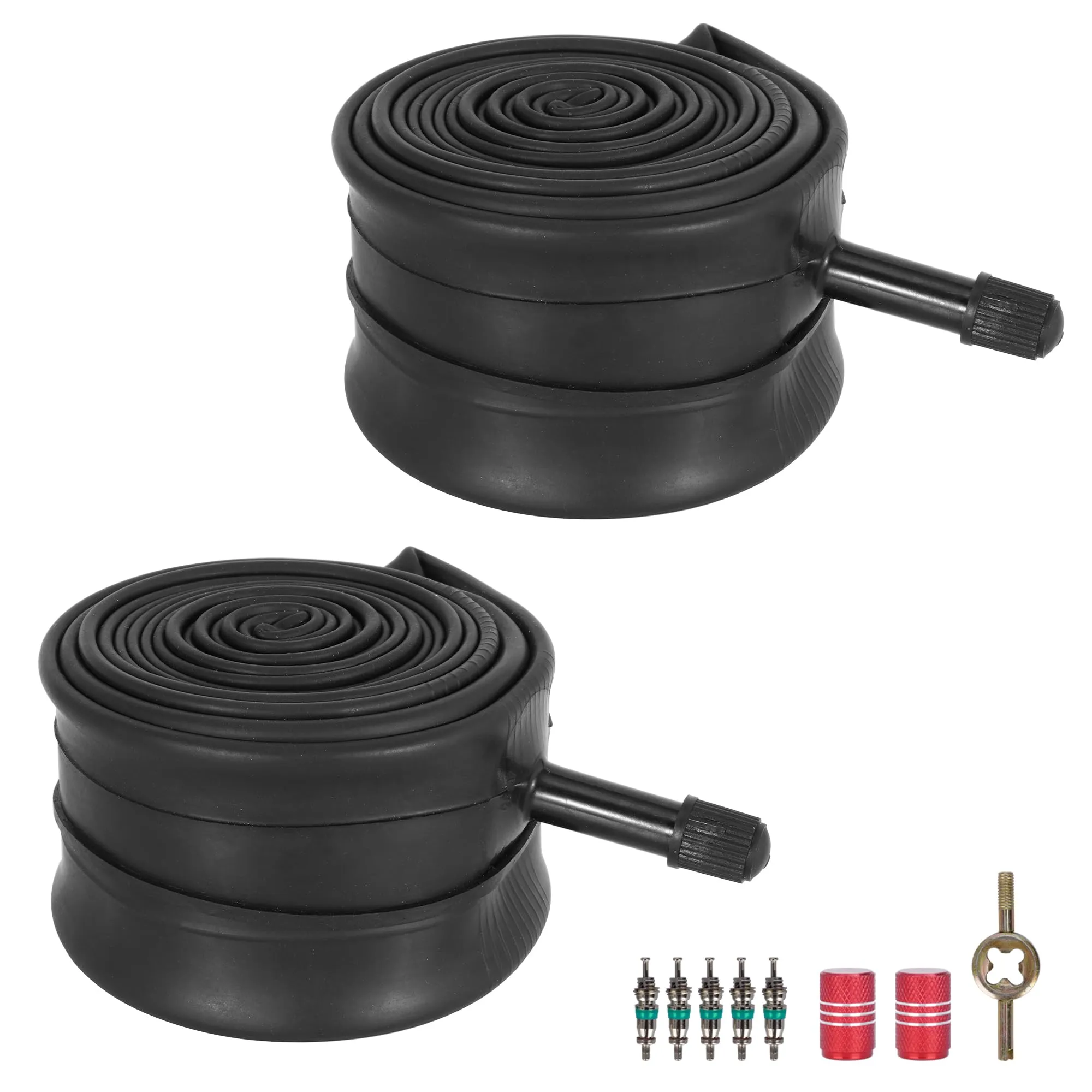 RUTU 26 Inch Bike Inner Tube Pack for 26 X 1.75/1.95/2.10/2.125, AV32mm Schrader Valve