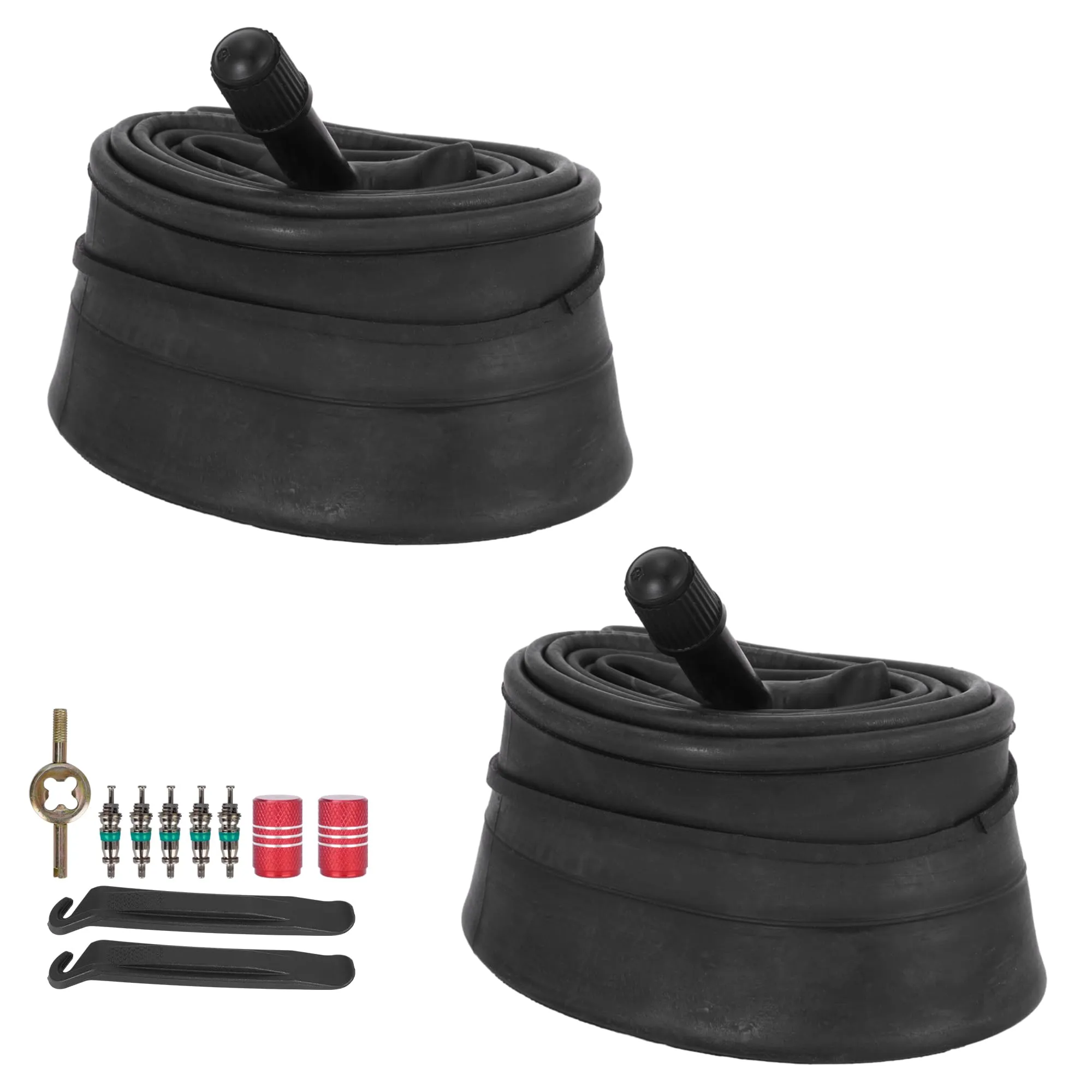 RUTU 26' x 1.75/1.95/2.10/2.125 Bike Tubes with 32mm Schrader Valve – Puncture Proof, Heavy Duty