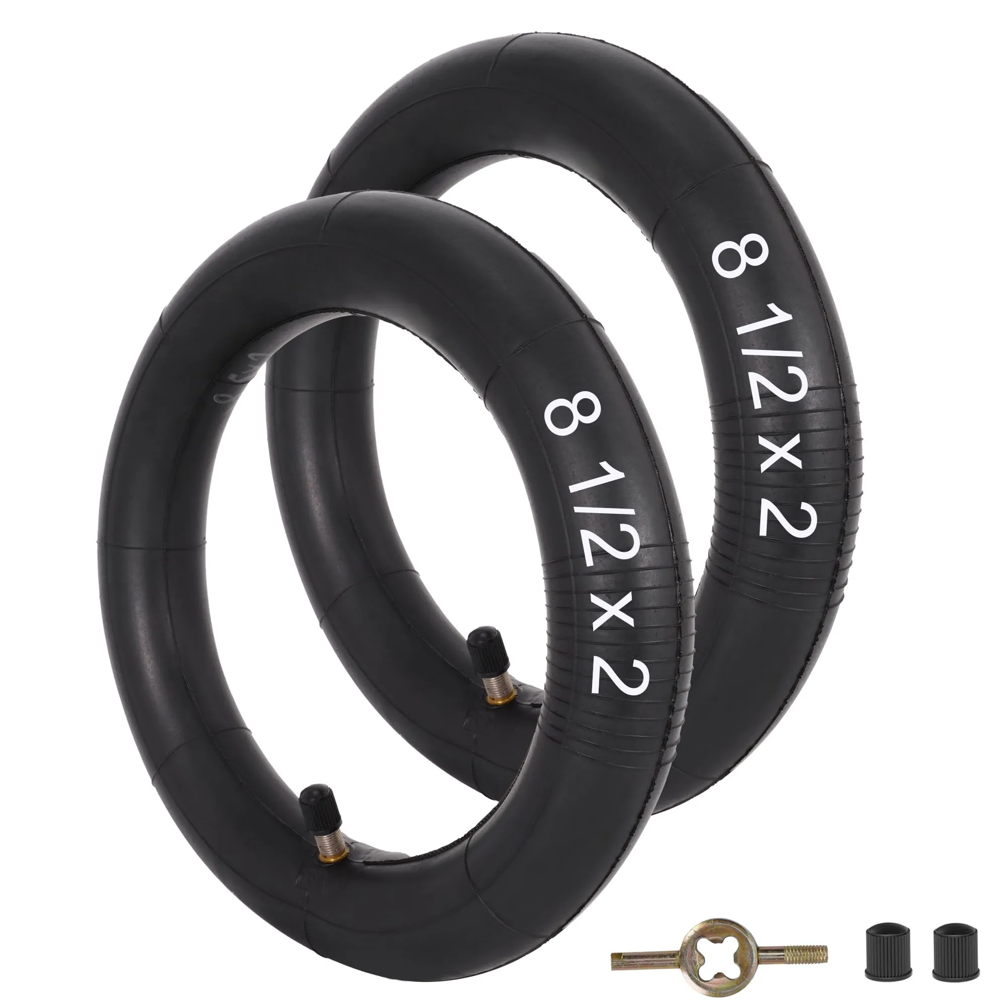 RUTU 8.5 Inch Scooter Inner Tubes - 2 Pack Compatible with Gotrax, Xiaomi M365, Pro 2, 1s
