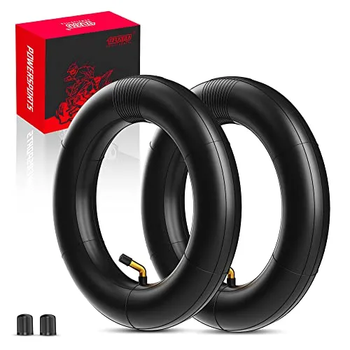 RUTU Heavy-Duty Inner Tube Set 10x2 10x2.125 for Electric Scooters, Bikes, Trikes - Copper Valve