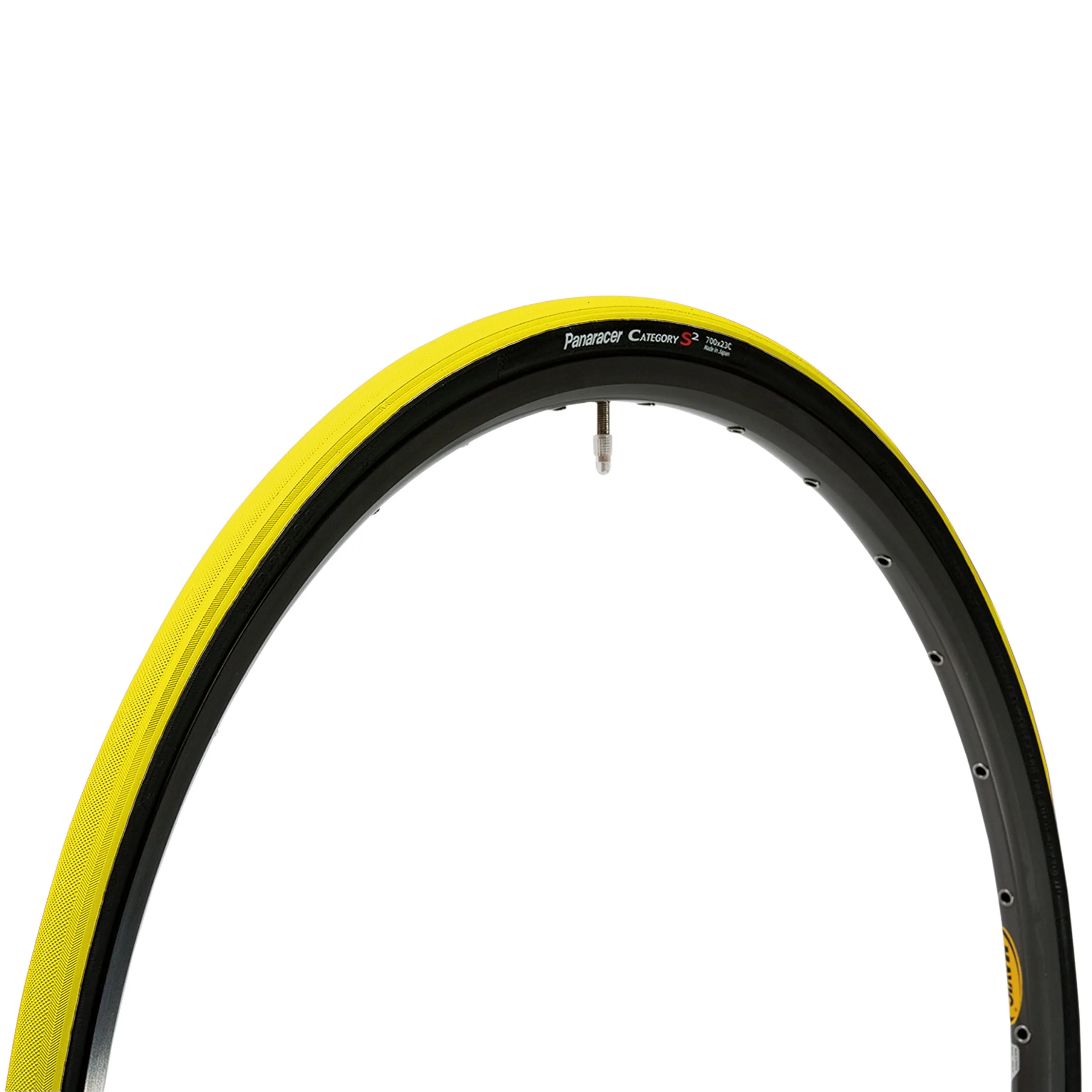 S2 F723 Cats Clincher Tire 700 x 23C for Road & Cross Bikes - Yellow/Black for Ultimate Performance
