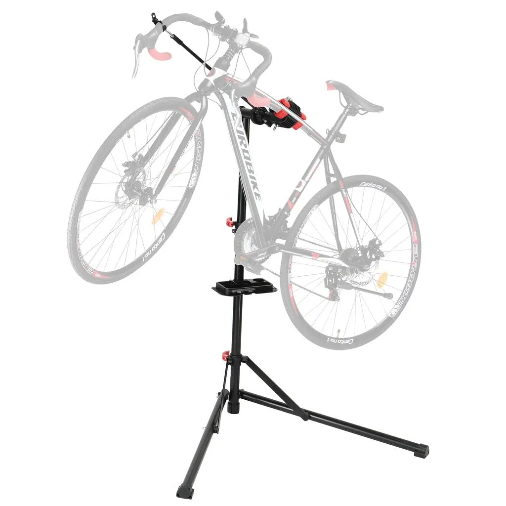 Sagler Bike Repair Stand - Adjustable Foldable Work Stand for Road & Mountain Bikes