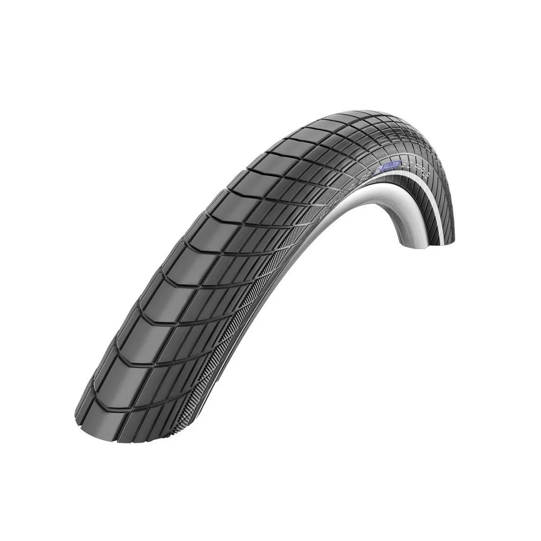 Schwalbe Big Apple RaceGuard Tire 16x2.0 Black/Reflective - E-Bike, Vibration Absorbing, 25kph