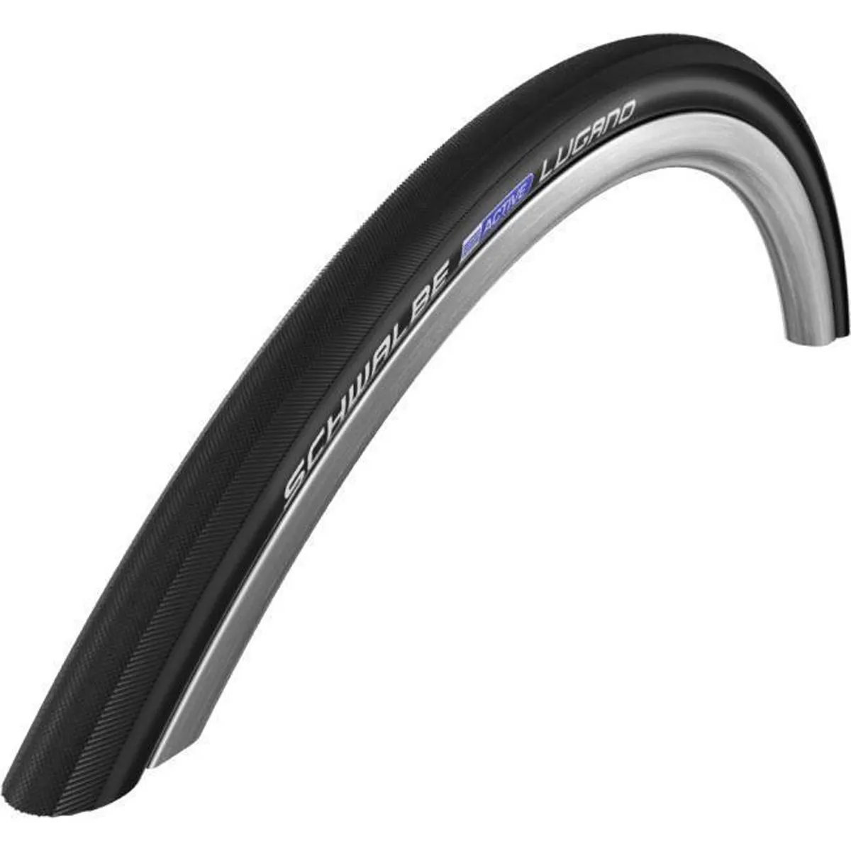 Schwalbe Lugano Tire - Clincher Black, 700x20mm for Durable Training & Performance