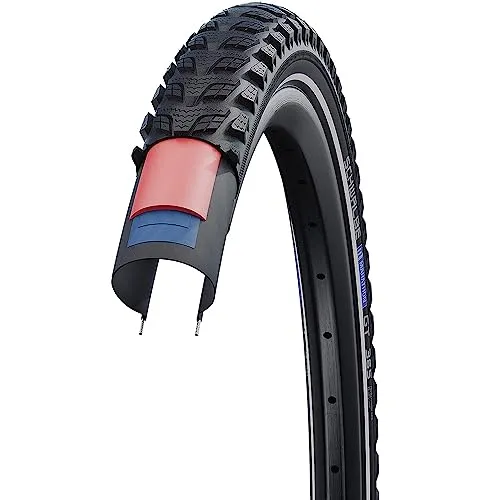 Schwalbe Marathon GT 365 Black 26' x 2.00 Four Season Clincher Tire, Dual Guard, 67TPI