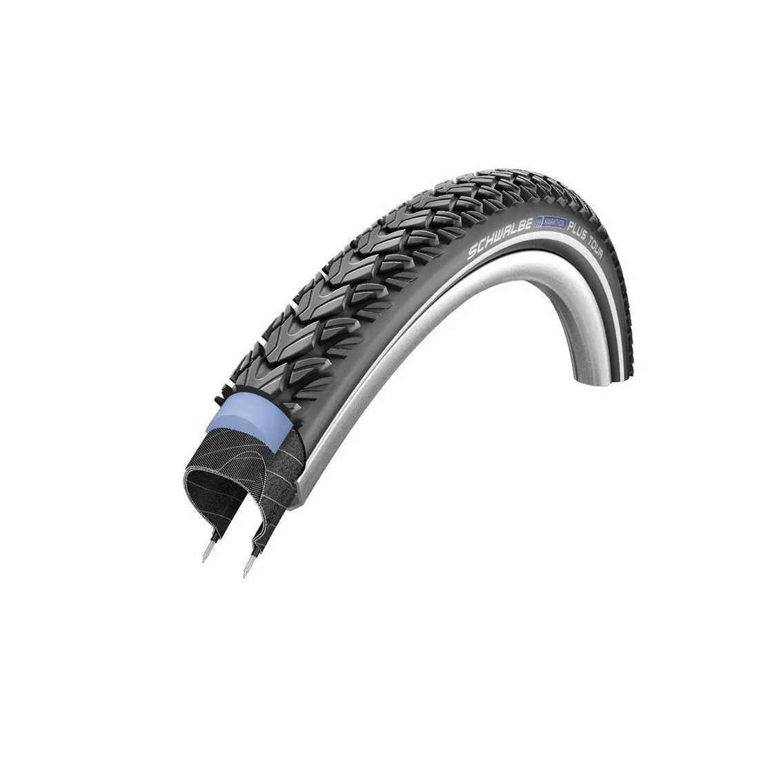Schwalbe Marathon Plus Tour 700x40C Smart Black Tyre - Puncture Protection for Touring-Hybrid