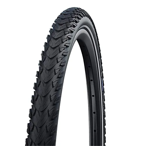 SCHWALBE Marathon PlusTour 26 Inch Trekking Bike Tyre - 47-559, Puncture Resistant, Reflective