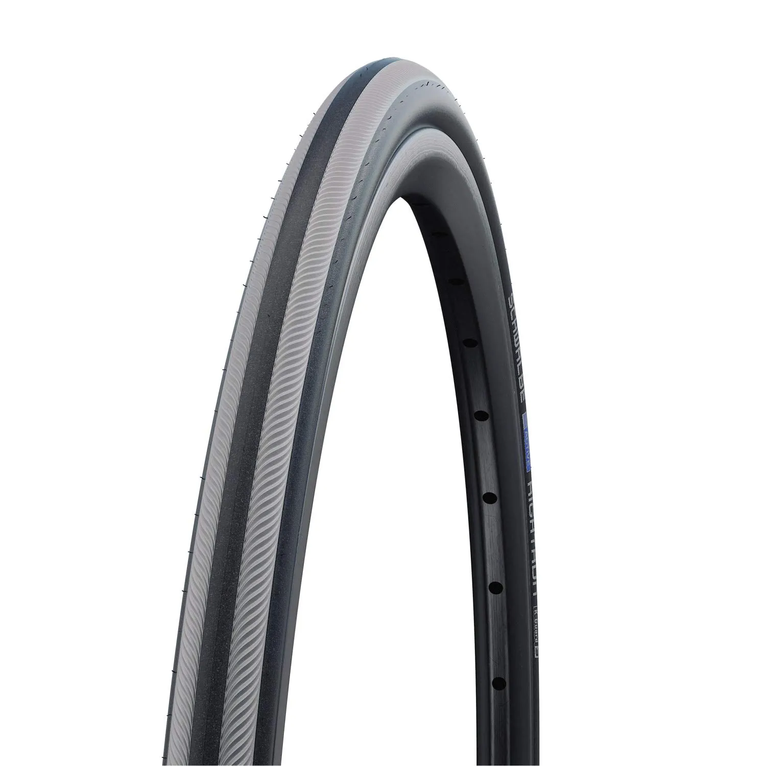 Schwalbe Rightrun Rollstuhl-Reifen 26x7/8' K-Guard Grey Stripe - Puncture Protection & 2Grip Side Walls