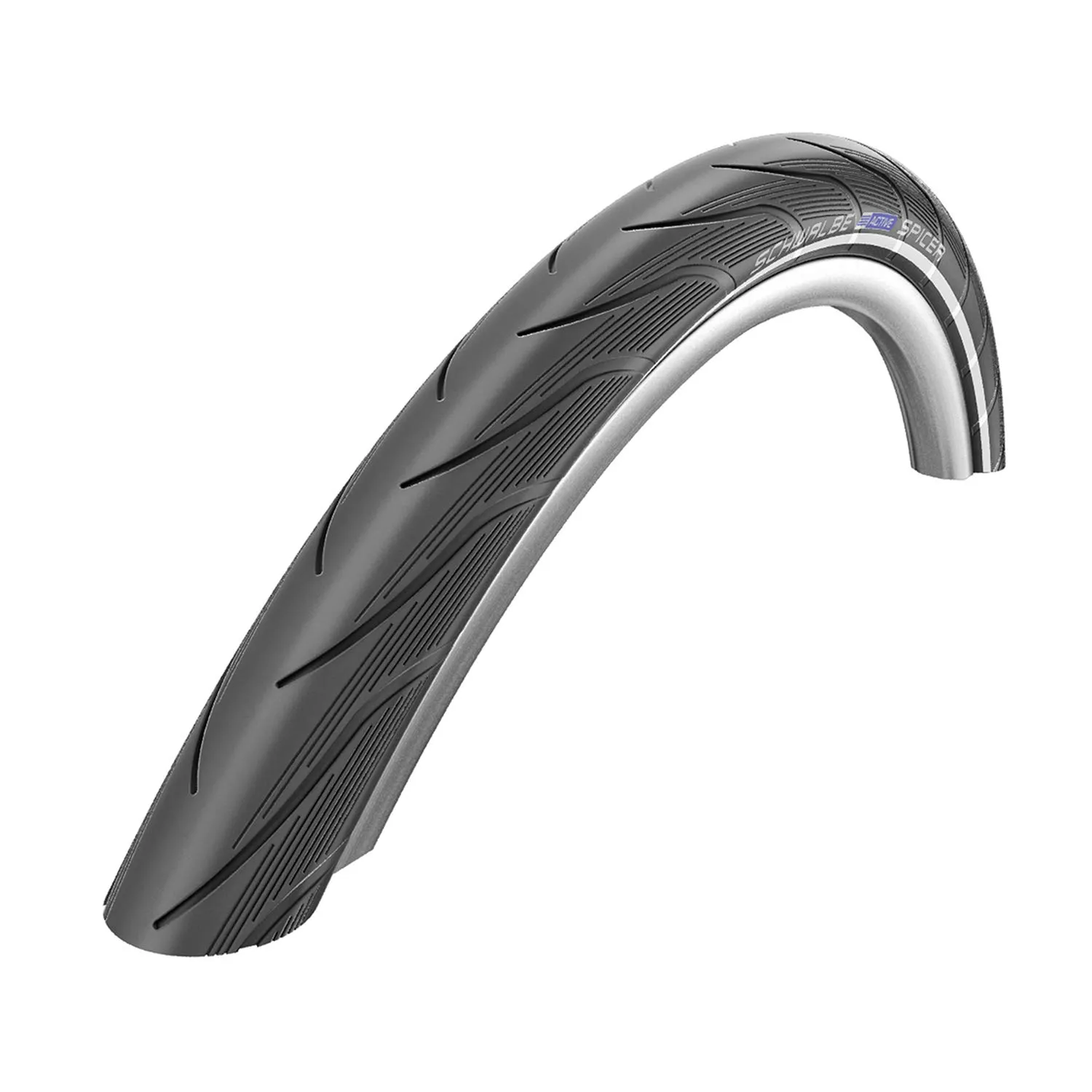 SCHWALBE Spicer 700 x 35C Bicycle Tyre - All Terrain, Black, Kevlar Guard, Smooth Tread