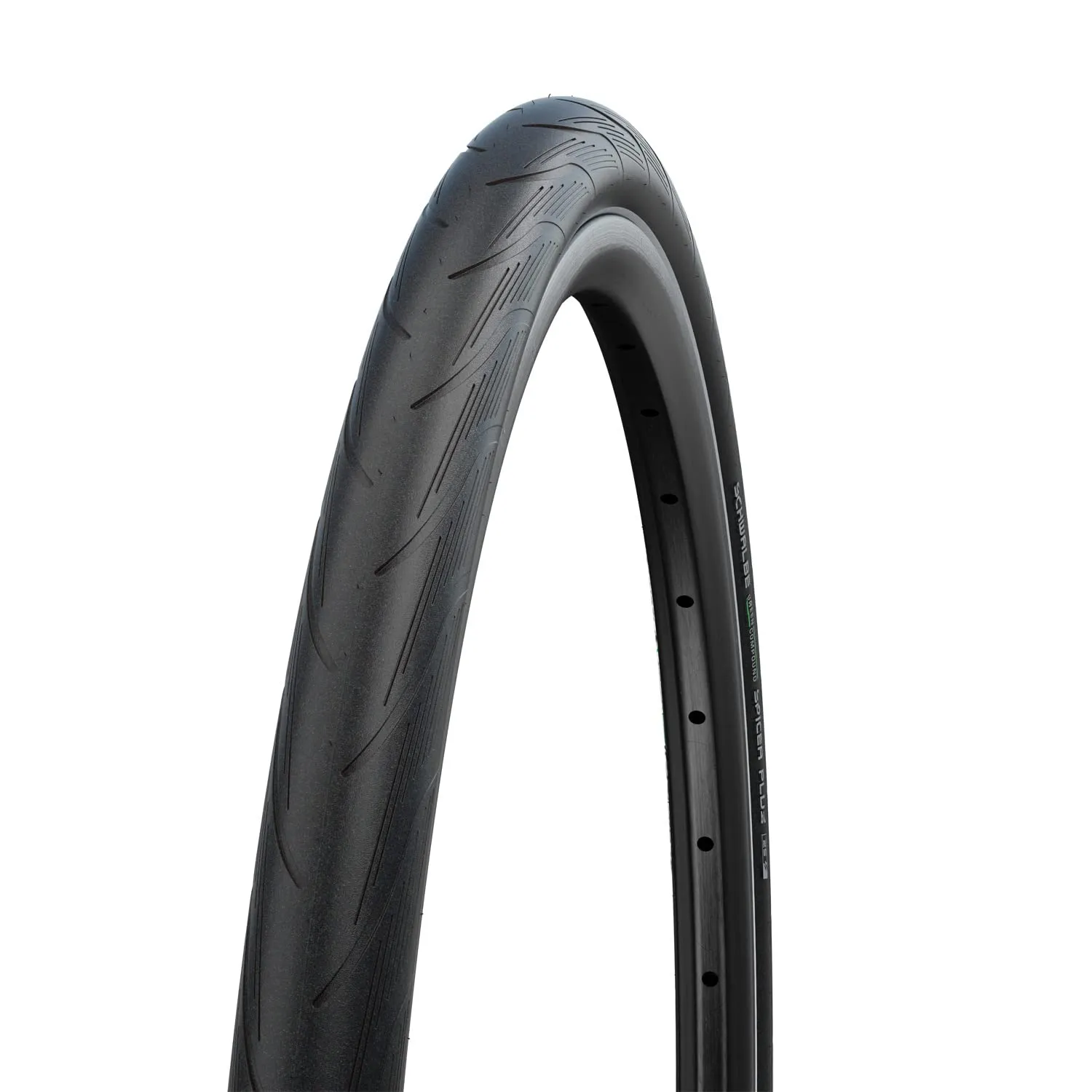 Schwalbe Spicer Plus 700 x 35C Black Urban Tires with Reflex, PunctureGuard Technology