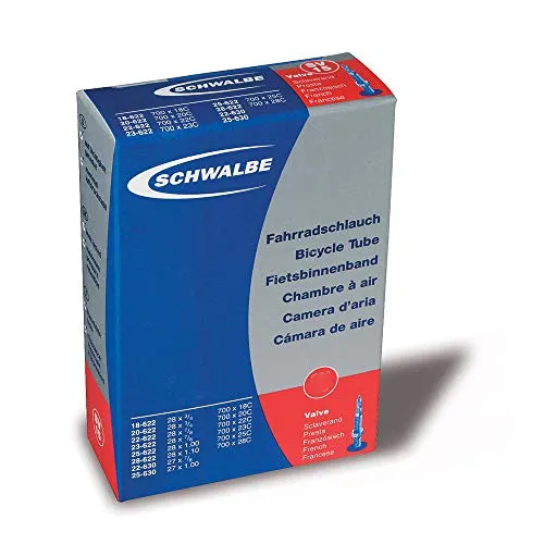 SCHWALBE Tube 26x1.00-1.50 PV 40mm Butyl Presta Valve Removable Core Durable Mountain Bike Tube