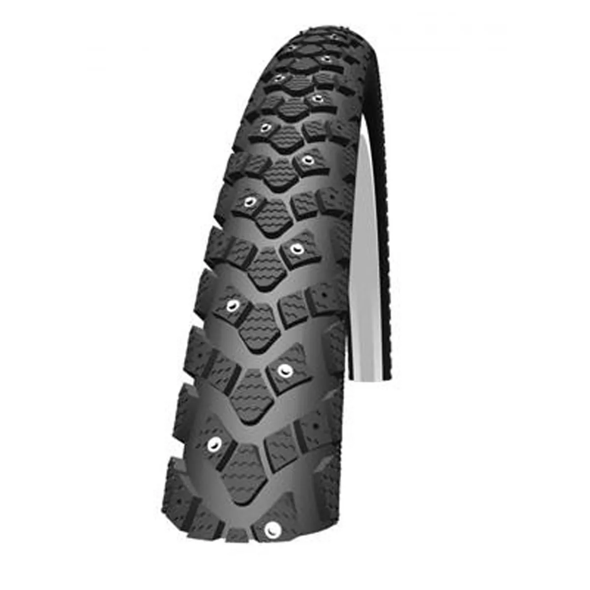 SCHWALBE Winter Studded Mountain Bike Tire 700 x 40C with Reflex & KevlarGuard - 50 EPI Carcass