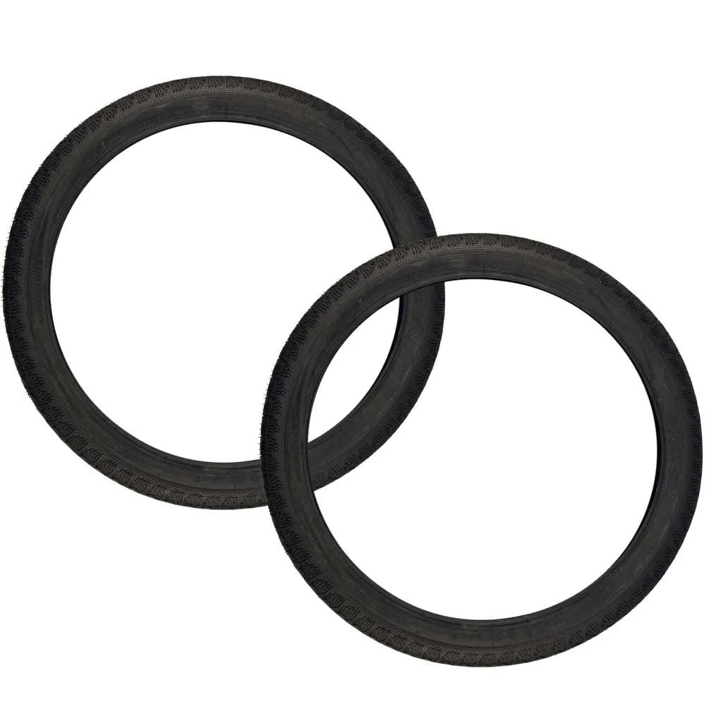 SE Bikes Bozack 24' x 2.4' Black BMX Freestyle Tire Pair for Wheelies & Street Riding