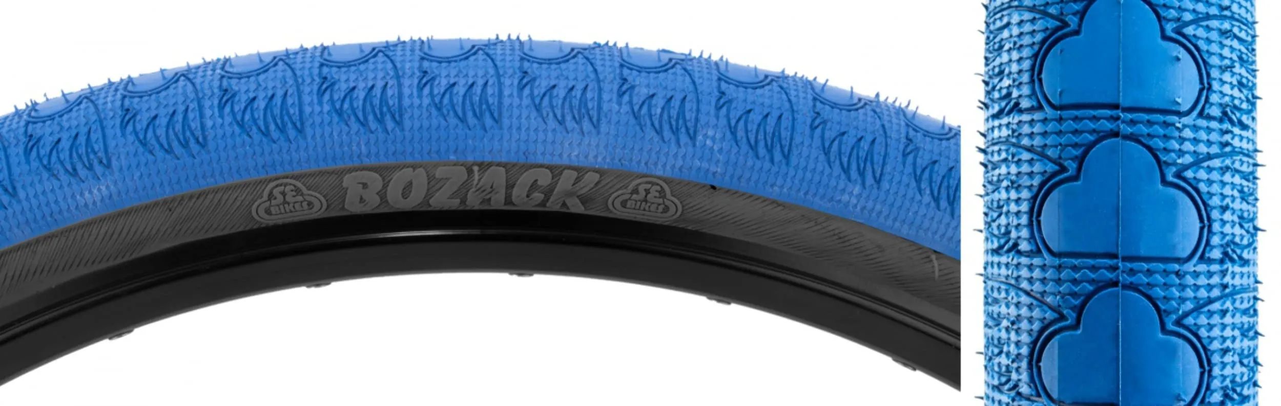SE BIKES Bozack 24x2.4' Tire - Fast Rolling, Smooth Profile, Inverted Tread, Textured Surface