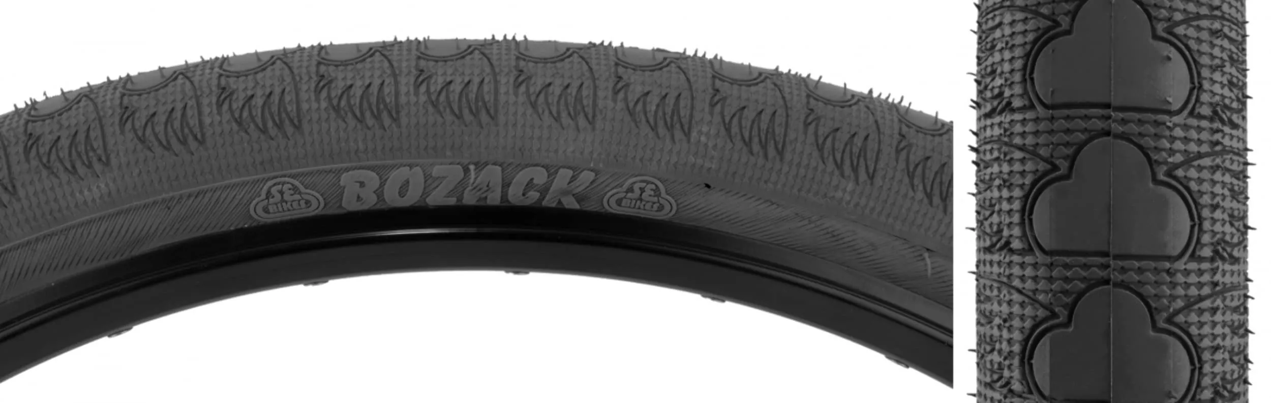 SE BIKES Bozack 26x2.4 Black Wire Tire for Enhanced Performance and Durability