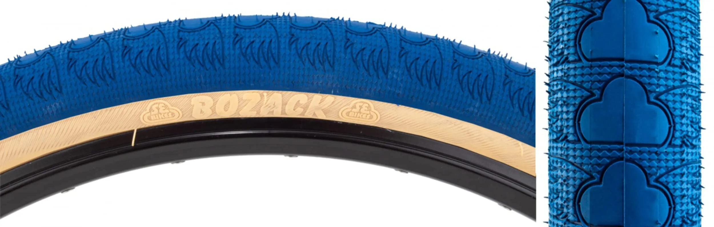 SE BIKES Bozack Tire - Fast Rolling, Smooth Profile, SE Wings Logo, Textured Surface