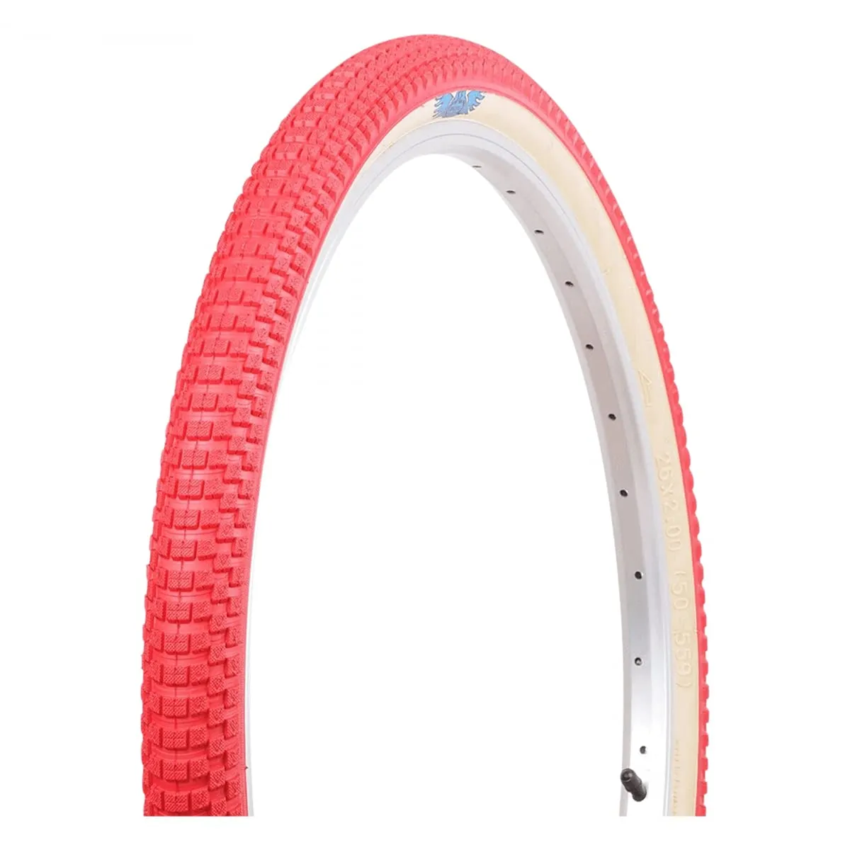 SE BIKES Cub 20X2.0 Rd/Tan Wire Tires - High-Performance, Durable, Perfect for All Riders