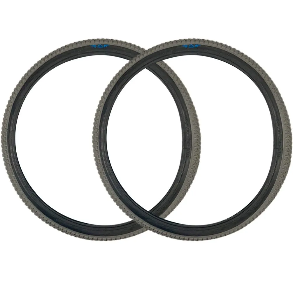 SE Bikes Cub 24 x 2.0 OEM Wire Bead Tires - All Terrain BMX Street Pair in Gray