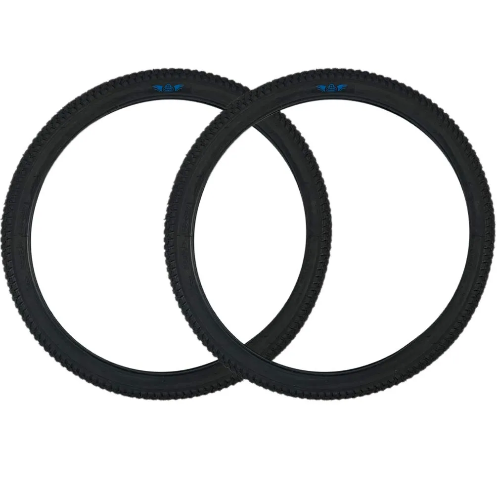 SE Bikes Cub 26 x 2.0 BMX Replacement Tire Pair for All Terrain, Black Wire Bead