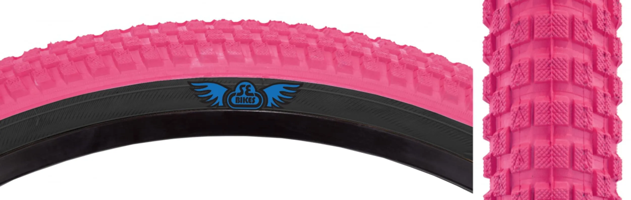 SE Bikes Cub 26x2.0 Tire - PK/Black Wire, High-Performance, Durable Design for All Terrains